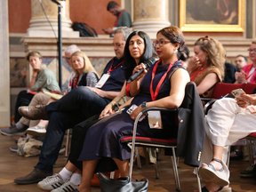 Photo of the audience during the Keynote speech at Großer Festsaal of the University of Vienna
