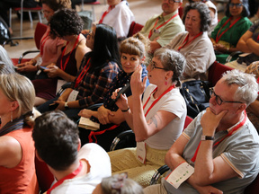 Photo of the audience during the Keynote speech at Großer Festsaal of the University of Vienna