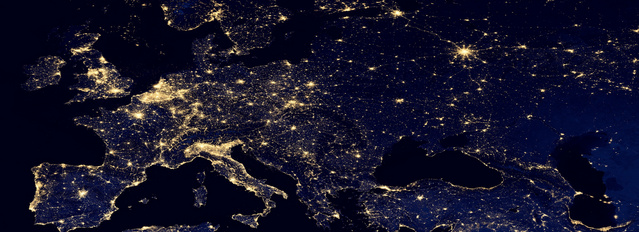 Photo of Europe at Night from Space