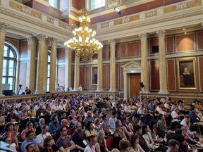 Photo of the audience during the Keynote speech at Großer Festsaal of the University of Vienna