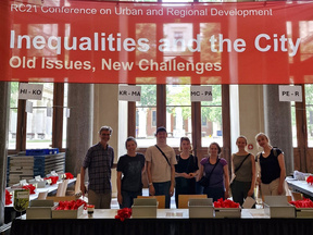 The Local Organising Committee at the registration desk