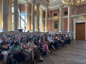 Photo of the audience during the Keynote speech at Großer Festsaal of the University of Vienna