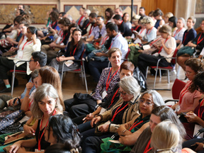 Photo of the audience during the Keynote speech at Großer Festsaal of the University of Vienna