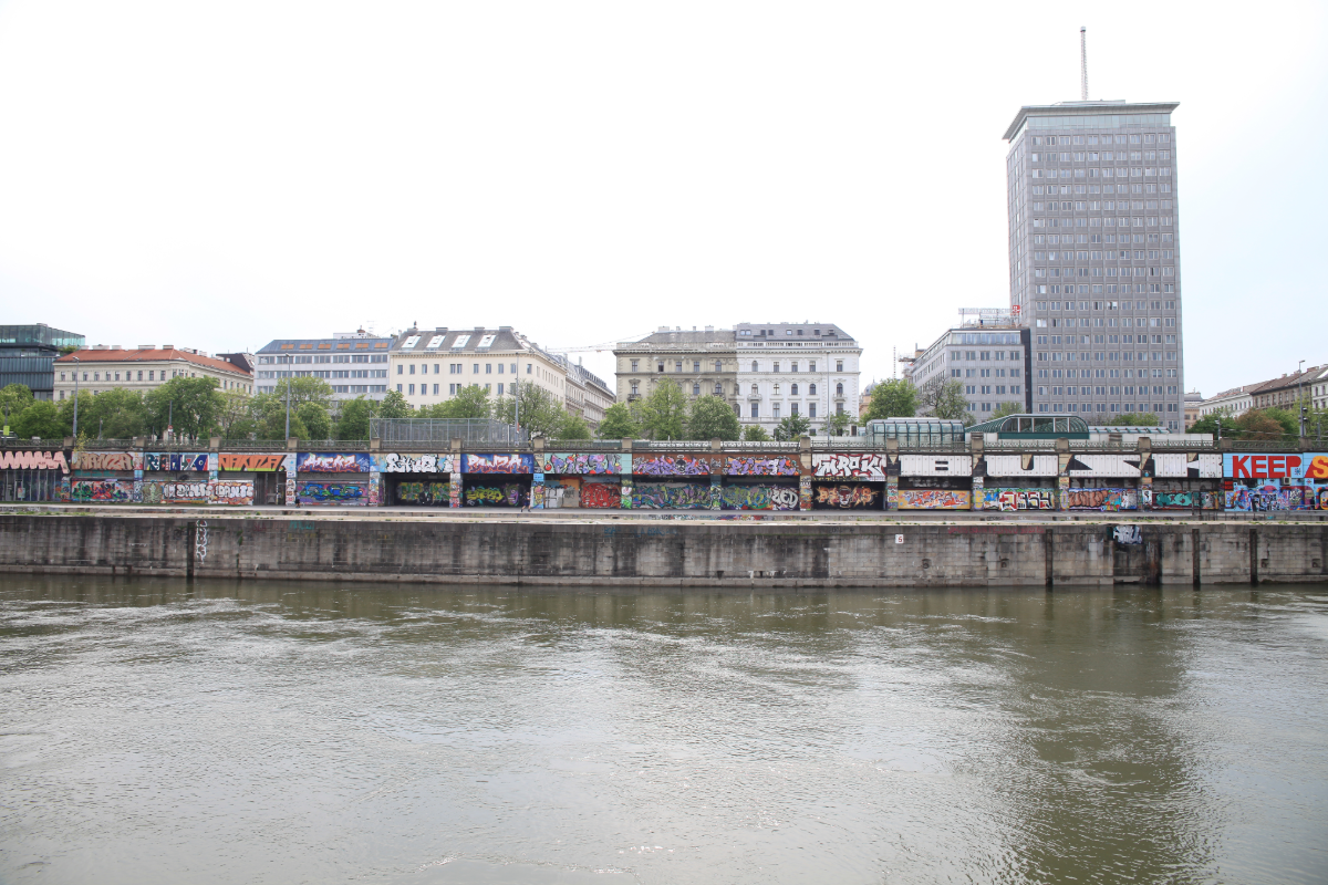 Graffiti at Donaukanal Wien